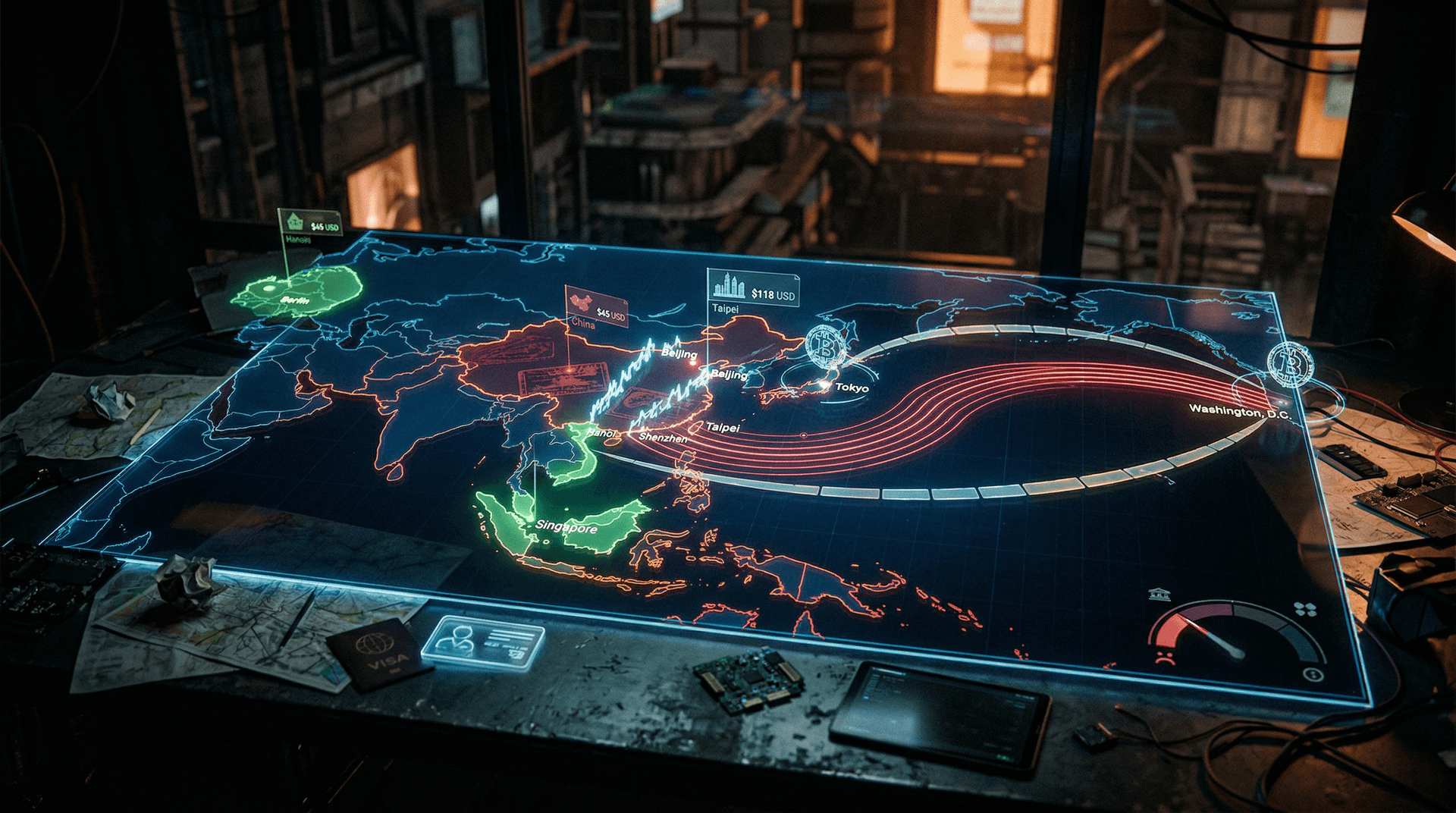 AI Geopolitics Travel Cuts China Hotels 25% to $45 USD