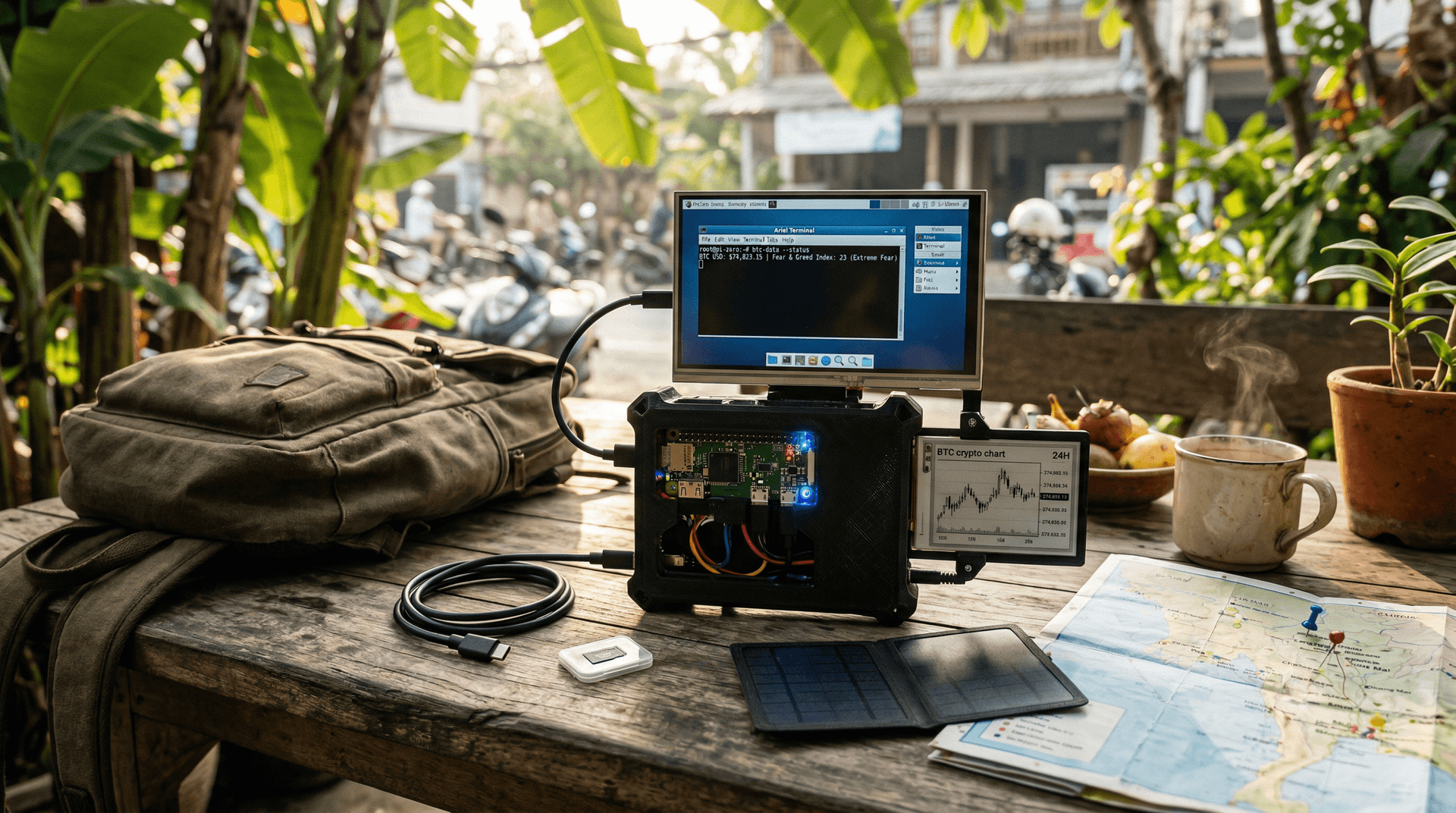 PiCore Raspberry Pi Tracks $74K BTC for Nomads Under $30