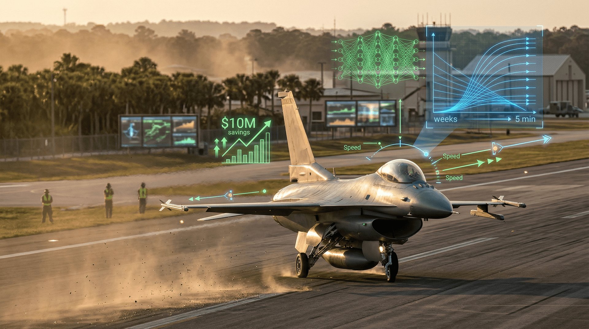 Eglin AFB AI Flight Testing Cuts Weeks to 5 Min, Saves Airlines $10M