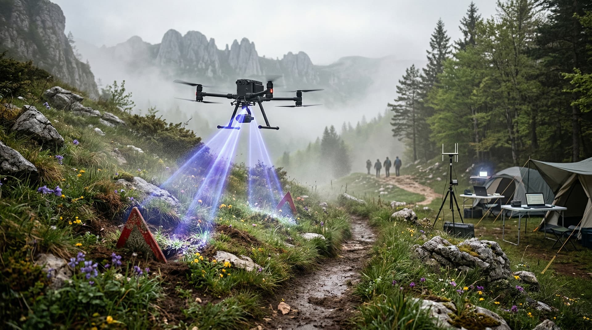 Drones AI Landmines Tech Clears 50km of Via Dinarica Trail