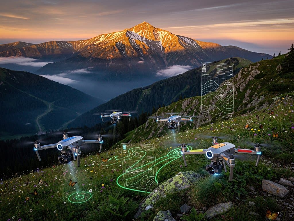 AI drones patrol Carpathian trails securing adventure paths in Ukraine